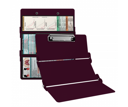 WhiteCoat Clipboard® Trifold - Wine Respiratory Therapy Edition